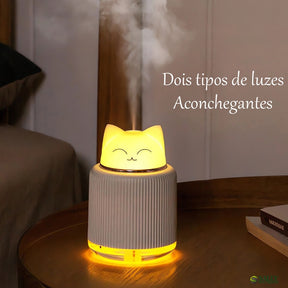 Umidificador/ Aromatizador com 2 luzes Gatinho