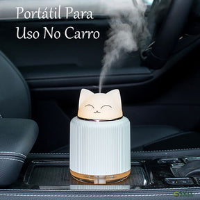 Umidificador/ Aromatizador com 2 luzes Gatinho