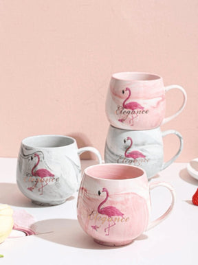 Caneca Porcelana Flamingo - Casa Tauri