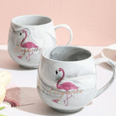 Caneca Porcelana Flamingo - Casa Tauri