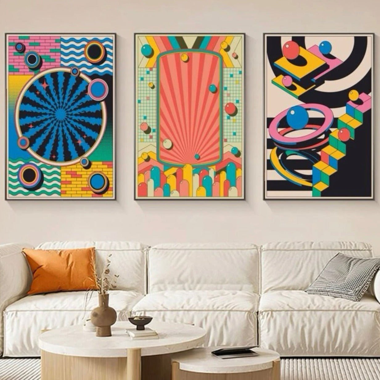 Conjunto 3 Peças Pôsteres Decorativos - Casa Tauri