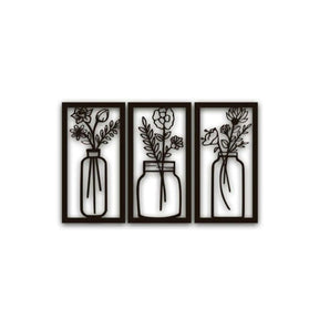 Conjunto 3 Peças Quadros Decorativos MDF - Casa Tauri