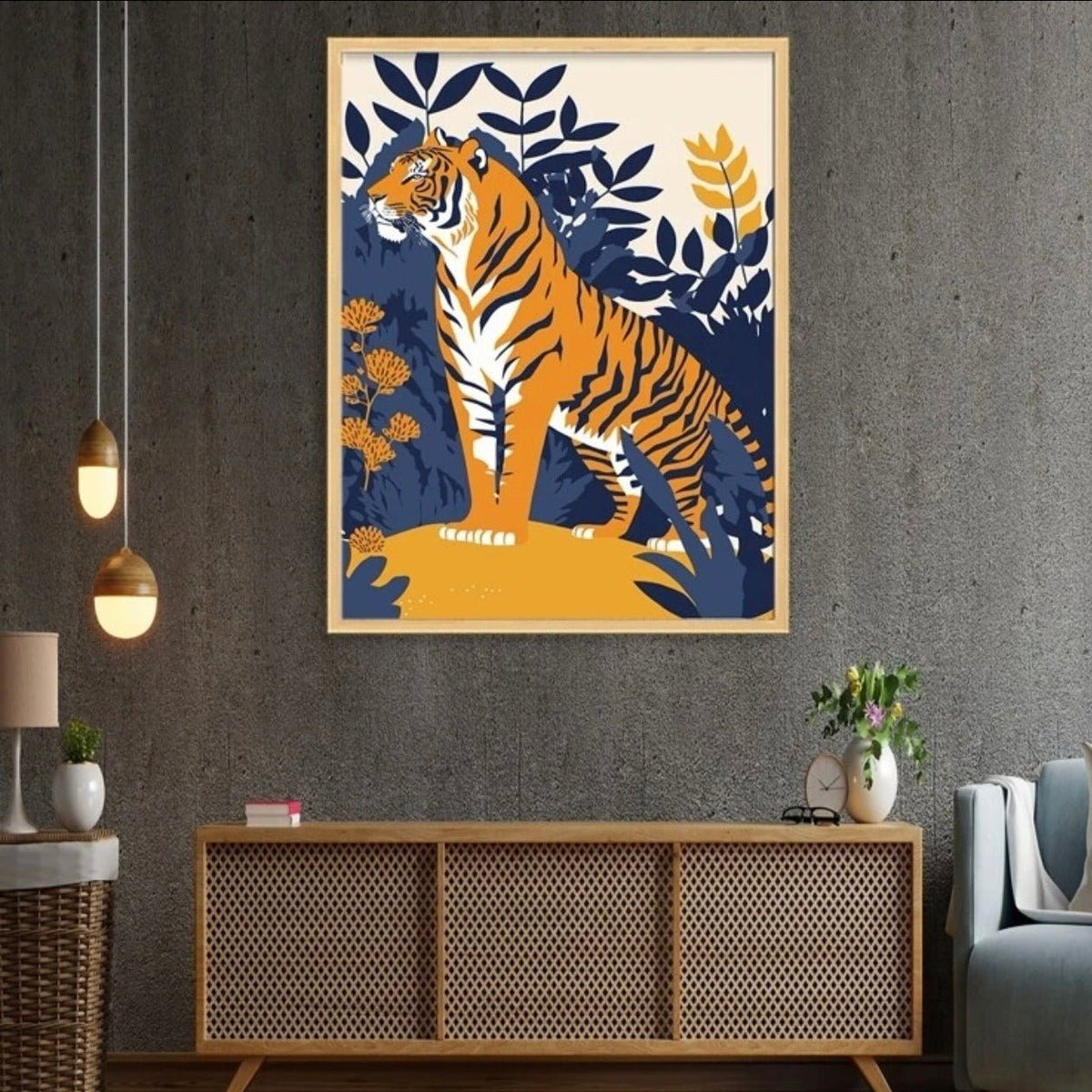 Pôster Decorativo Tigre - Casa Tauri