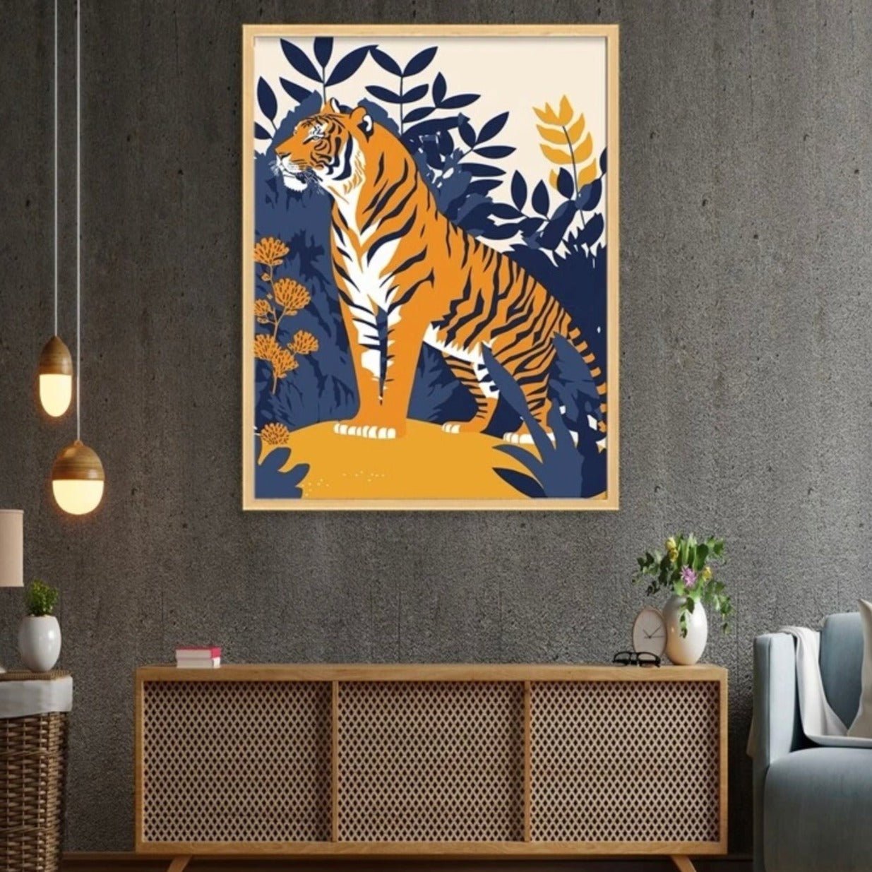 Pôster Decorativo Tigre - Casa Tauri